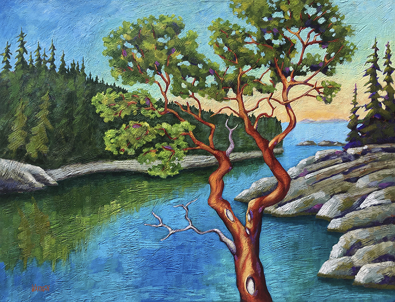 Photo of the Spindly Tree painting